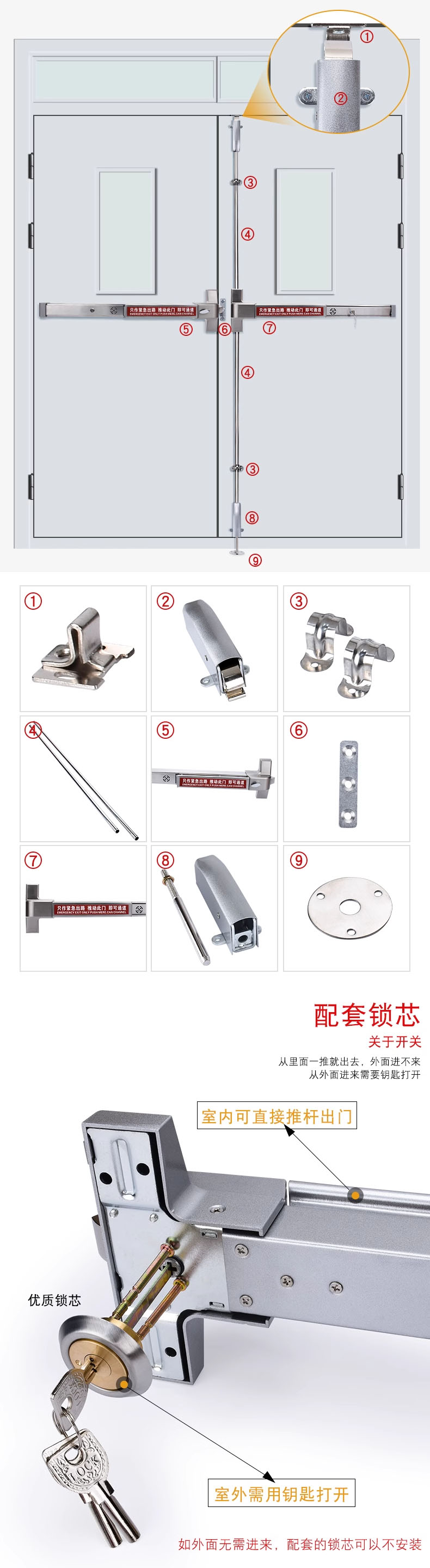 消防通道锁 消防通道锁